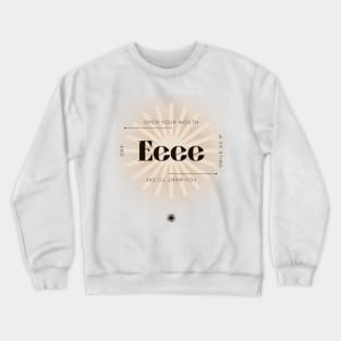 Open your Mouth and Smile As If You Want to Say Eeee Face Yoga Crewneck Sweatshirt
